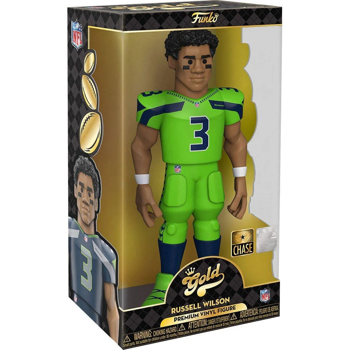 NFL: Seahawks - Russel Wilson (with chase) 12" Vinyl Gold - Image 6