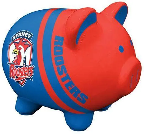 NRL Piggy Money Box Sydney Roosters