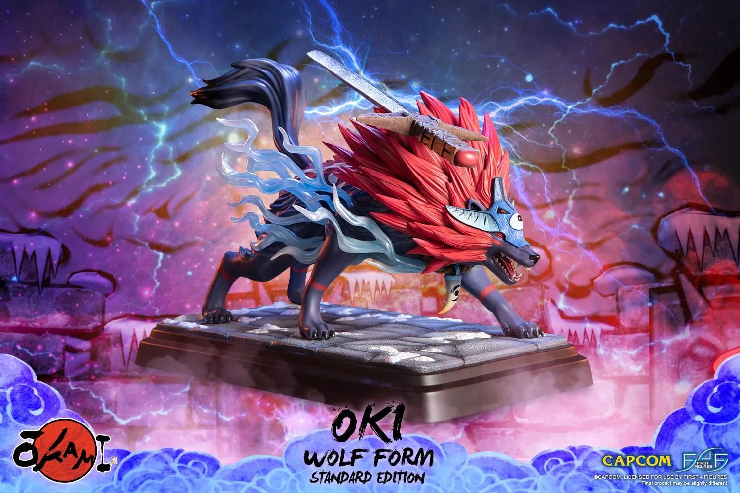Okami - Oki (Wolf Form) Statue - Image 2