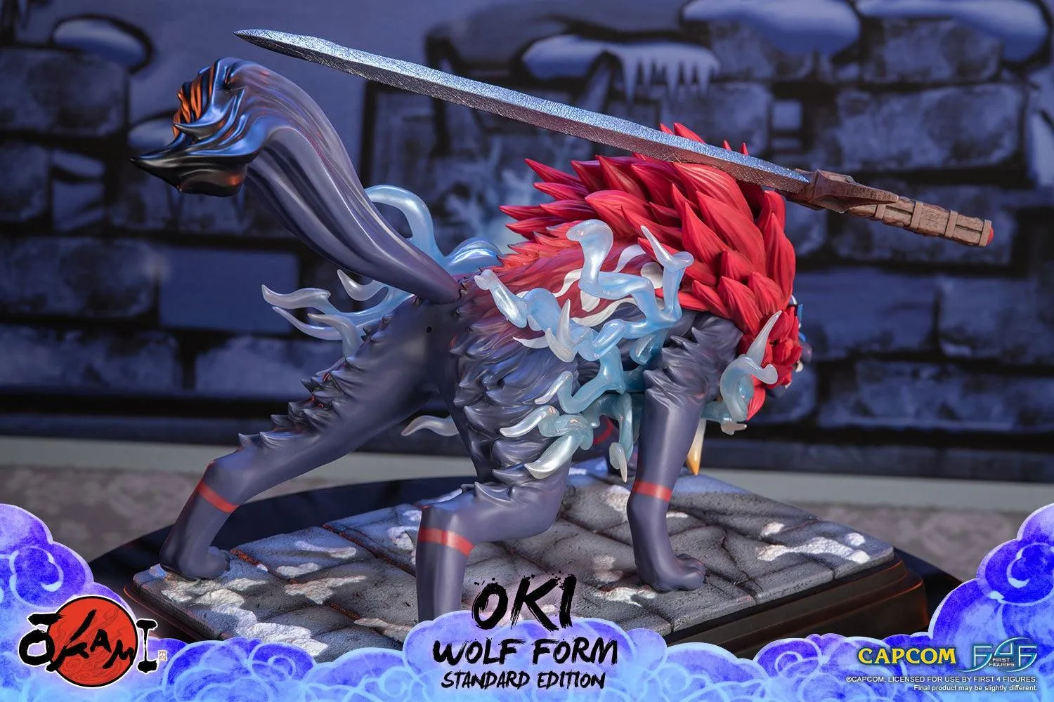Okami - Oki (Wolf Form) Statue - Image 20