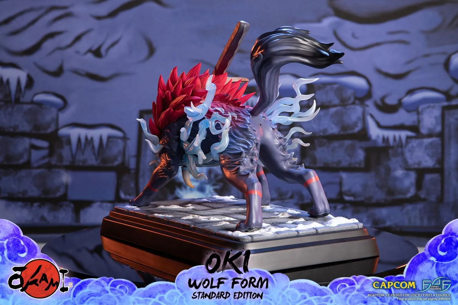 Okami - Oki (Wolf Form) Statue - Image 6