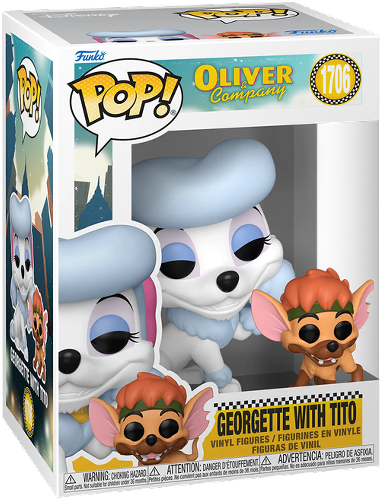 Oliver and Company (1988) - Georgette with Tito Pop! Vinyl - Image 3