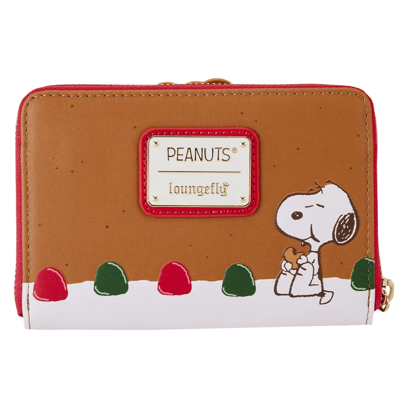 Peanuts - Snoopy Gingerbread Wreath Scented Zip Around Wallet - Image 4