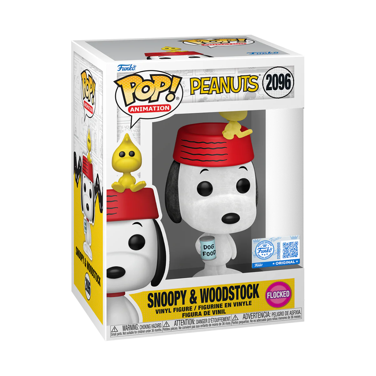 Peanuts - Snoopy with Woodstock Flocked Pop! Vinyl Vinyl [RS] - Image 3
