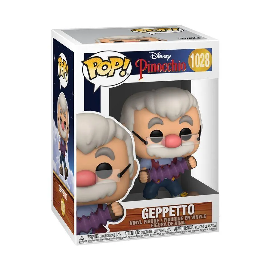 Pinocchio - Gepetto with Accordion 80th Anniversary Pop! Vinyl - Image 3