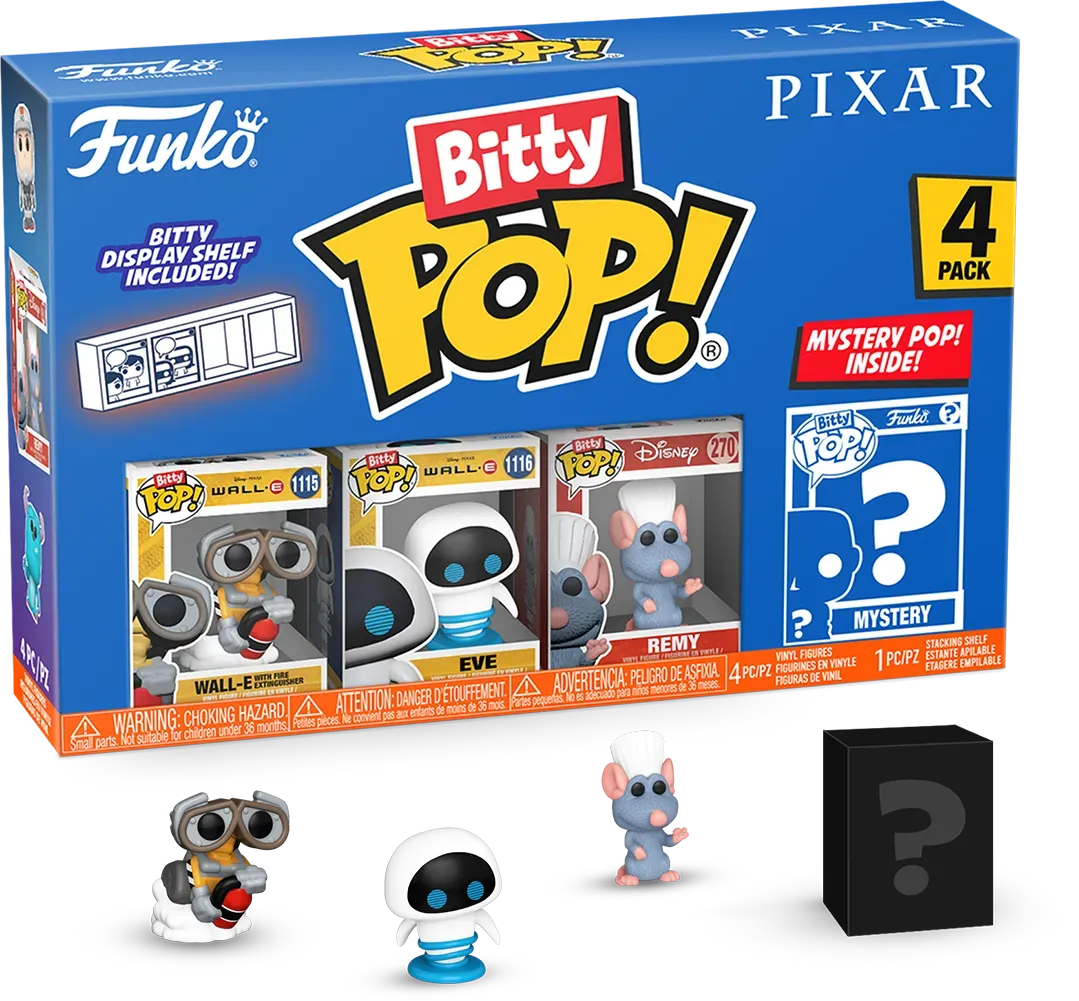Pixar - WALL-E Bitty Pop! 4-Pack