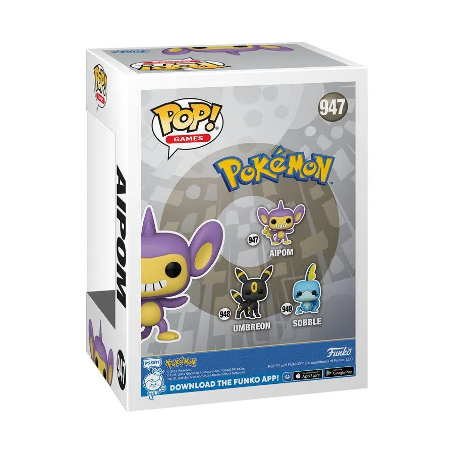 Pokemon - Aipom Flocked Pop! Vinyl [RS] - Image 4