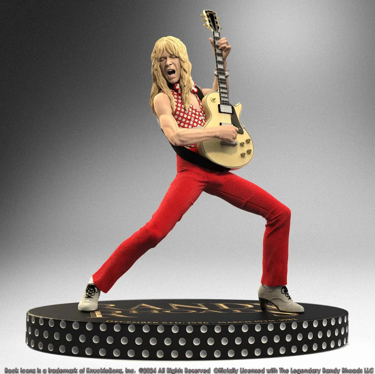 Randy Rhoads IV - The Early Years (Red Version) Rock Iconz Statue - Image 2