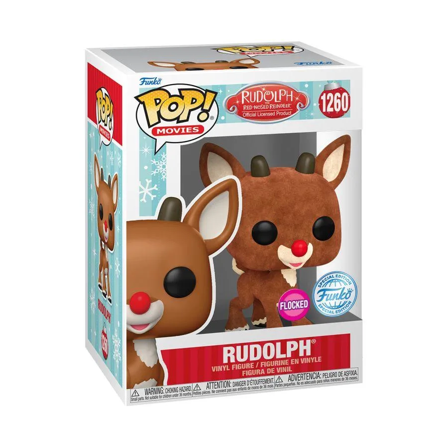 Rudolph - Rudolph US Exclusive Flocked Pop! Vinyl [RS] - Image 3