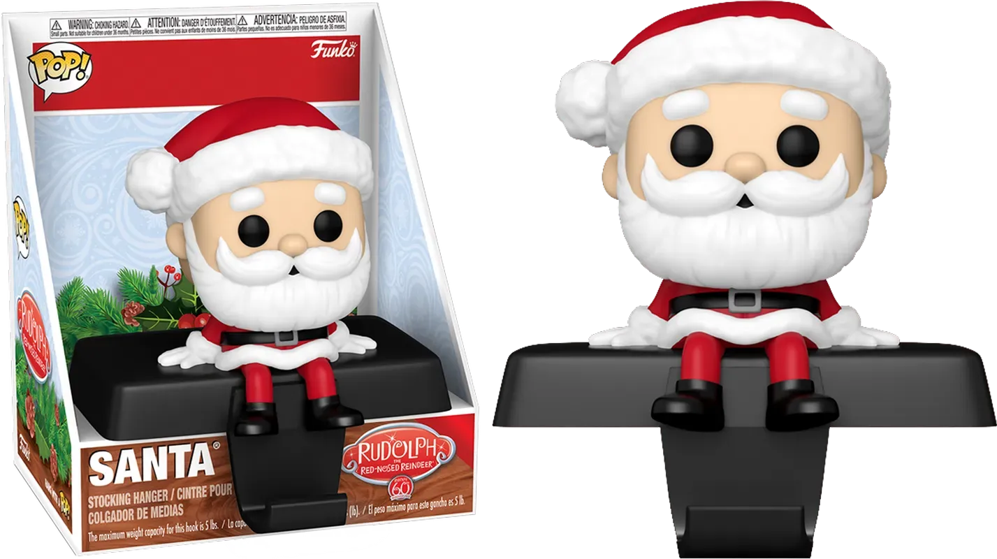 Rudolph - Santa Pop! Edge-Sitter Stocking Hanger