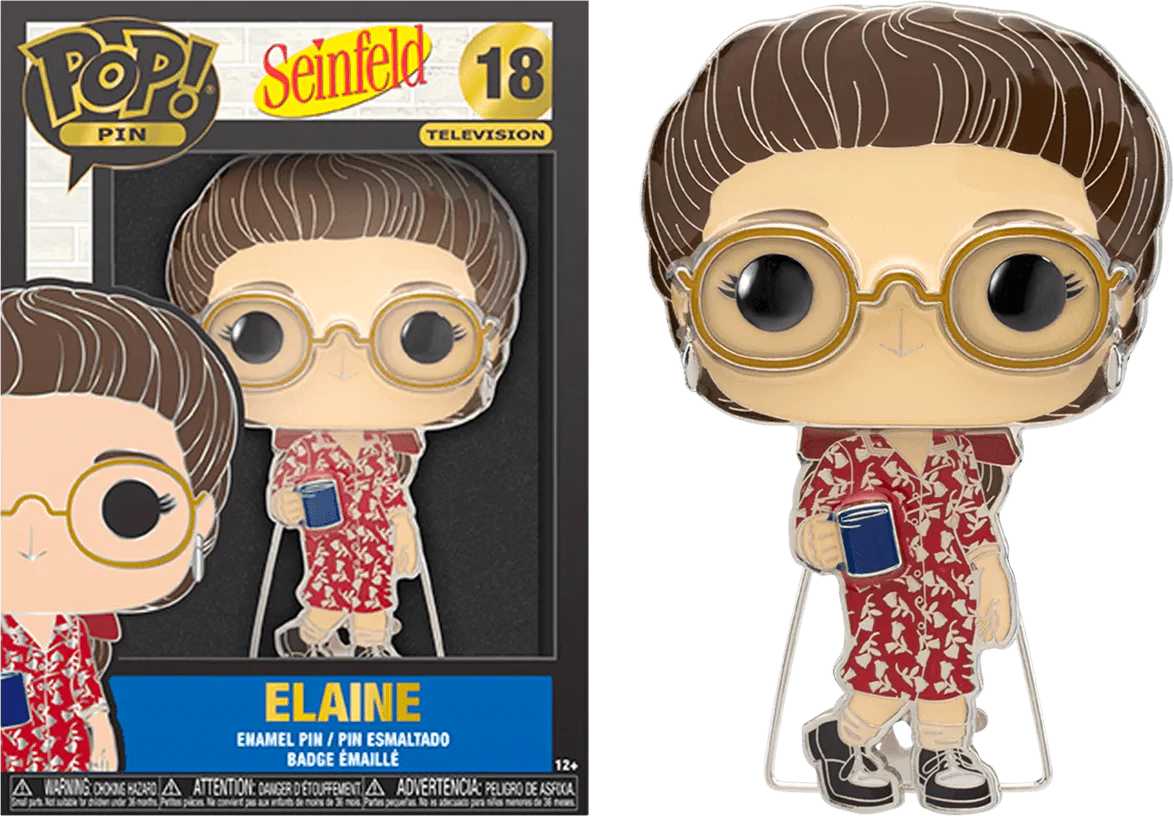 Seinfeld - Elaine 4" Pop! Enamel Pin
