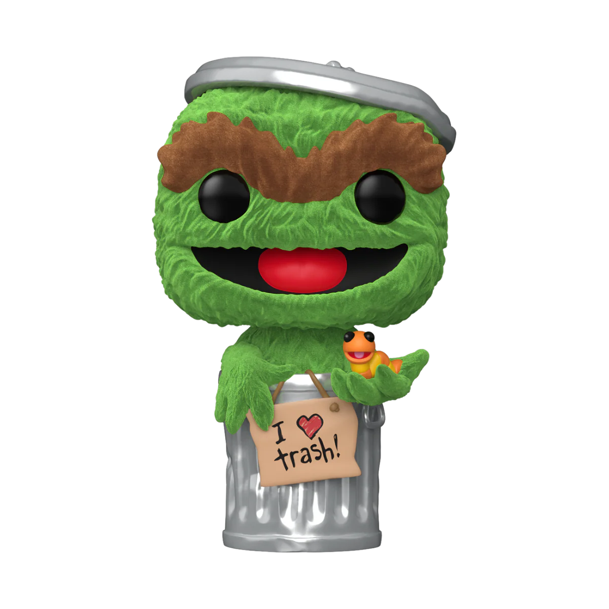 Sesame Street - Oscar the Grouch Flocked Pop! Vinyl [RS] - Image 2