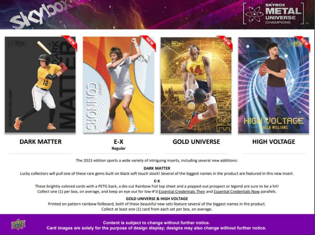Skybox - 2023 Metal Universe Champions Trading Cards (Display of 15) - Image 4