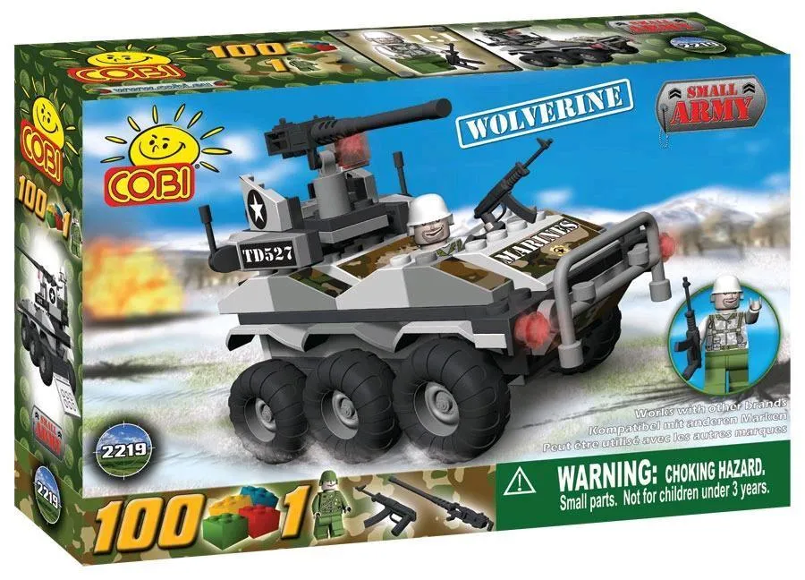 Small Army - Wolverine Military Vehicle Construction Set (100 Piece Kit)