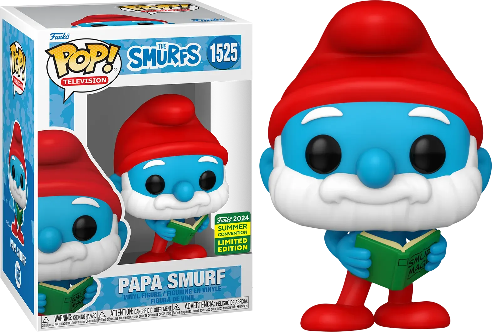 The Smurfs - Papa Smurf Pop! Vinyl (2024 Summer Convention Exclusive) - Image 2
