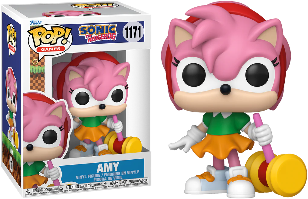 Sonic the Hedgehog - Amy with Piko Hammer Pop! Vinyl - Chase Bundle - Image 3