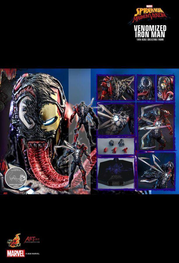 Spider-Man Maximum Venom - Venomized Iron Man 1:6 Scale 12" Action Figure - Image 17