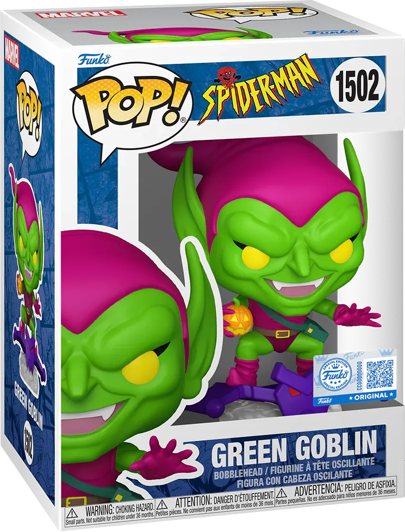 Spider-Man: The Animated Series - Green Goblin US Exclusive Pop! Vinyl [RS] - Image 3