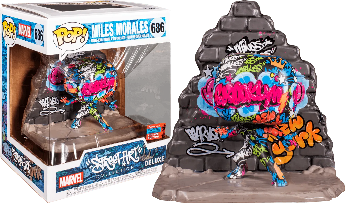Marvel Street Art Collection - Miles Morales NYCC 2020 US Exclusive Pop! Deluxe