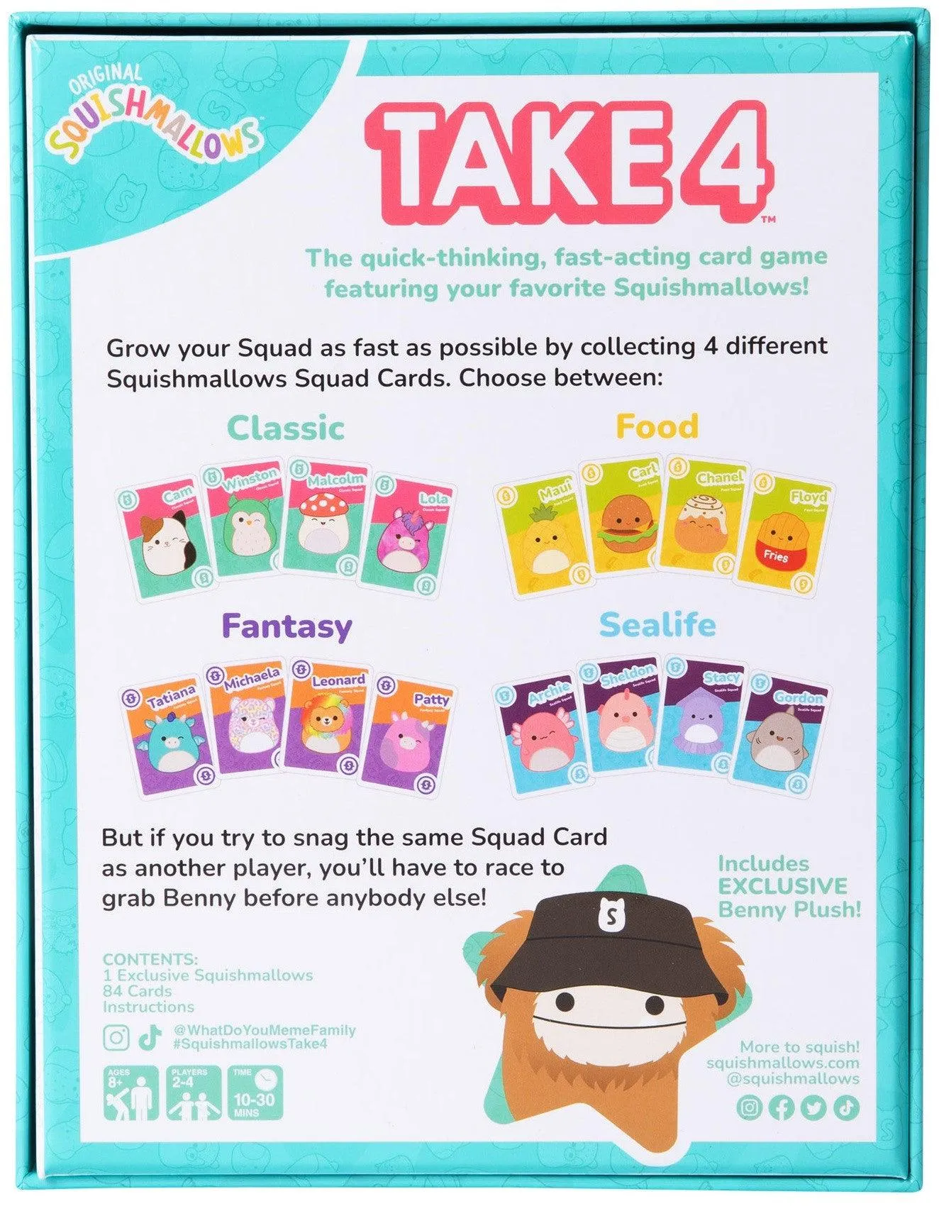 Squishmallows Take 4 Card Game - Image 5