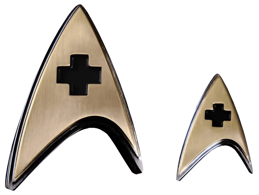 Star Trek: Discovery - Enterprise Medical Badge & Pin Set