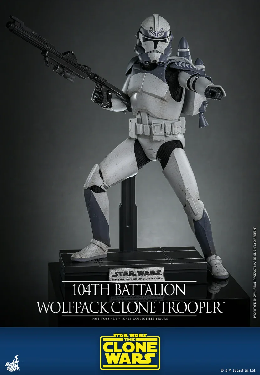 Star Wars - 104th Battalion Wolfpack Clone Trooper 1:6 Scale Collectable Action Figure - Image 6