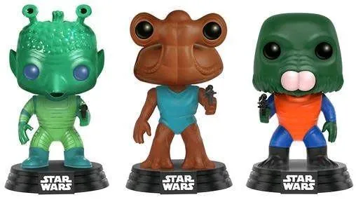 Star Wars - Cantina Greedo / Hammerhead / Walrus Man US Exclusive Pop! Vinyl 3-Pack - Image 2