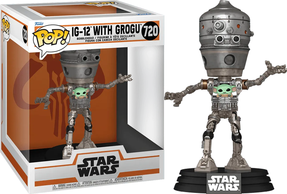 Star Wars - IG-12 with Grogu Pop! Deluxe