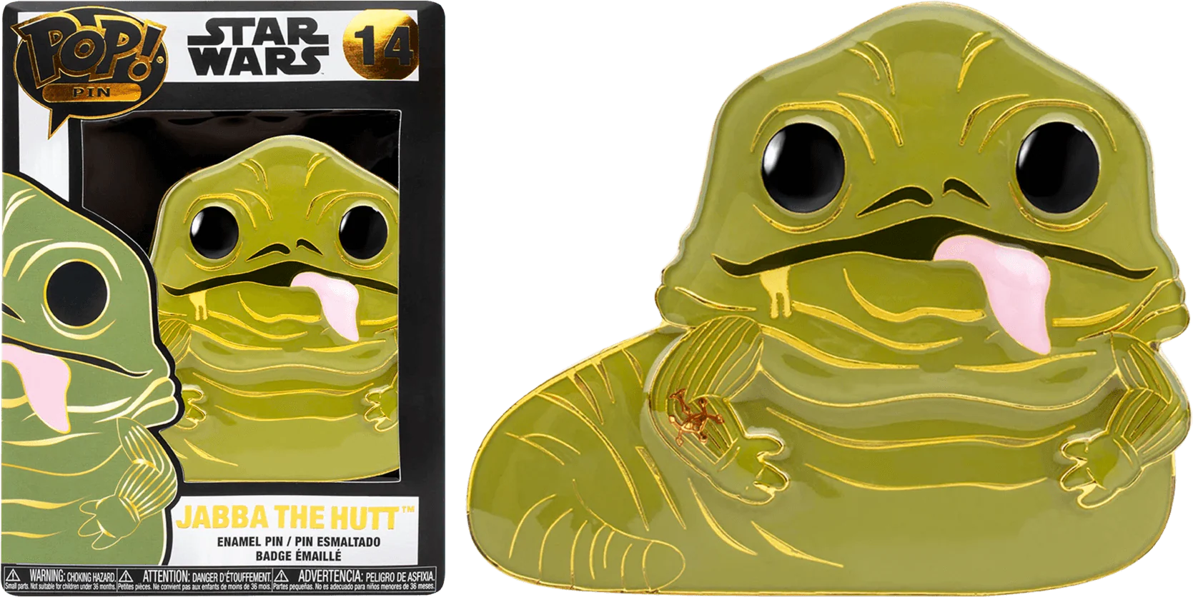 Star Wars - Jabba the Hutt (with chase) 4" Pop! Enamel Pin