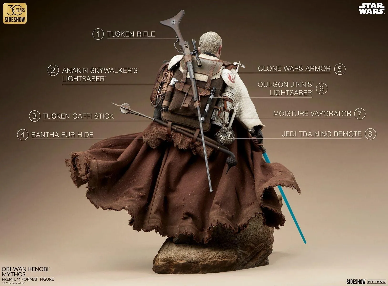 Star Wars - Obi-Wan Kenobi Mythos Premium Format Statue - Image 9