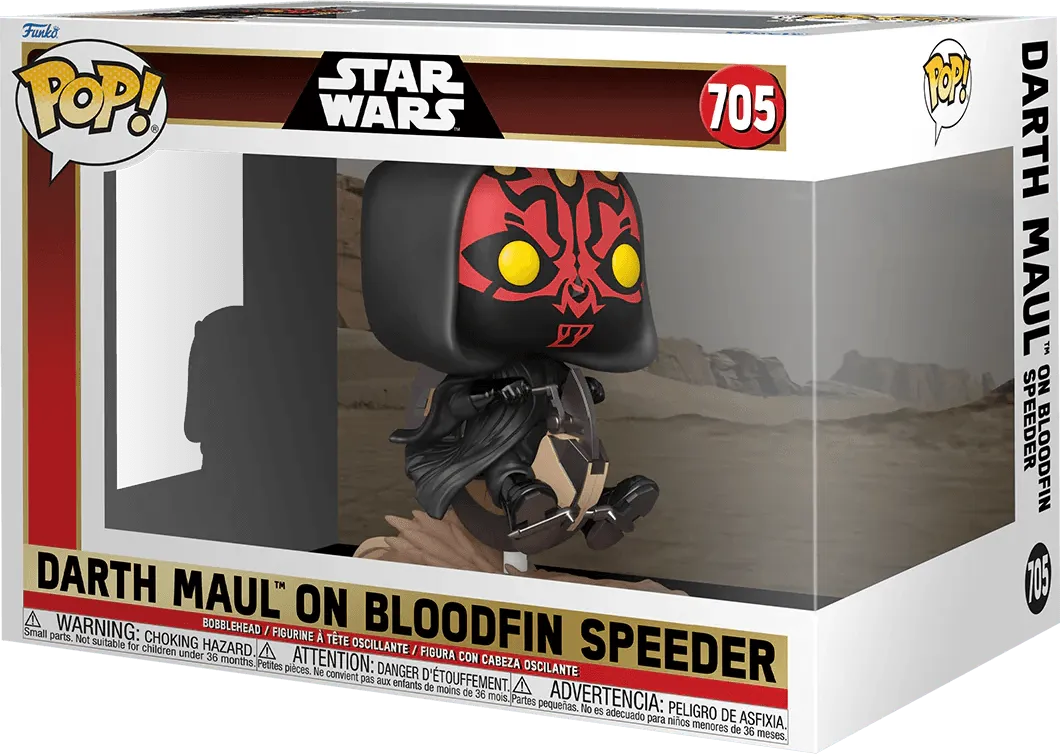 Star Wars: Phantom Menace 25th Anniversary - Darth Maul on Bloodfin Pop! Ride - Image 3