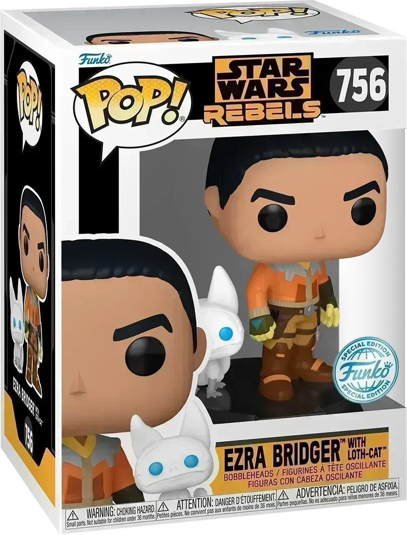 Star Wars: Rebels - Ezra with Loth-Cat US Exclusive Pop! Vinyl [RS] - Image 3