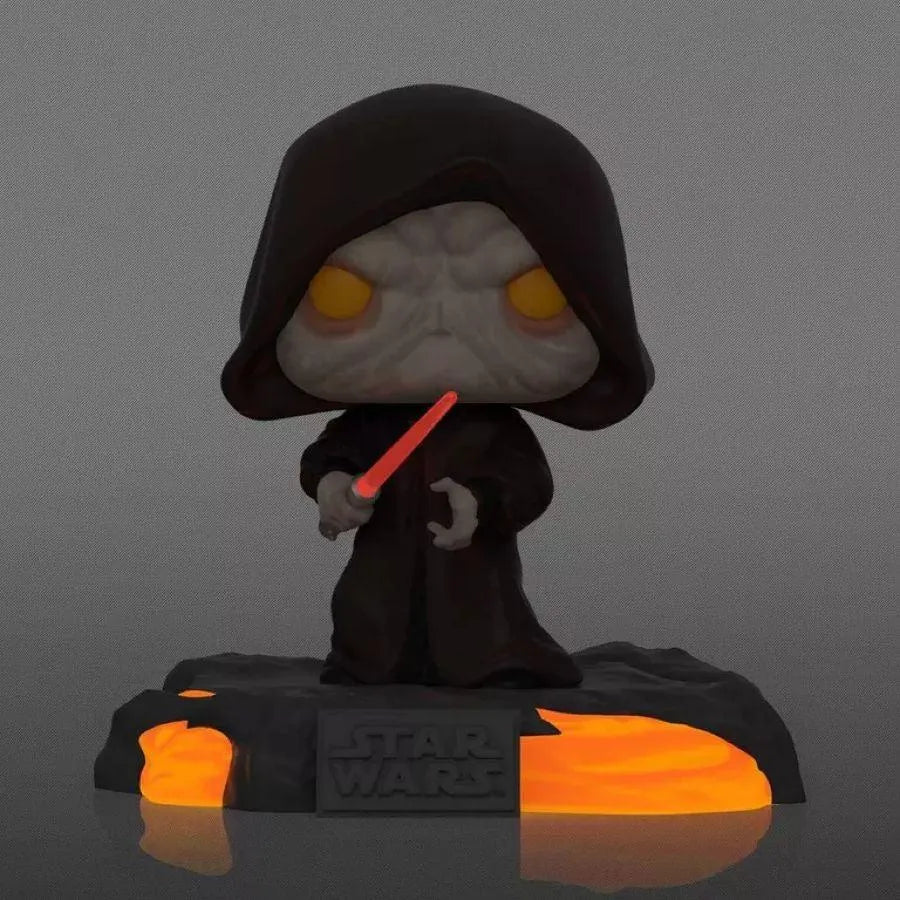 Star Wars - Red Saber Series: Darth Sidious Glow US Exclusive Pop! Deluxe [RS] - Image 3