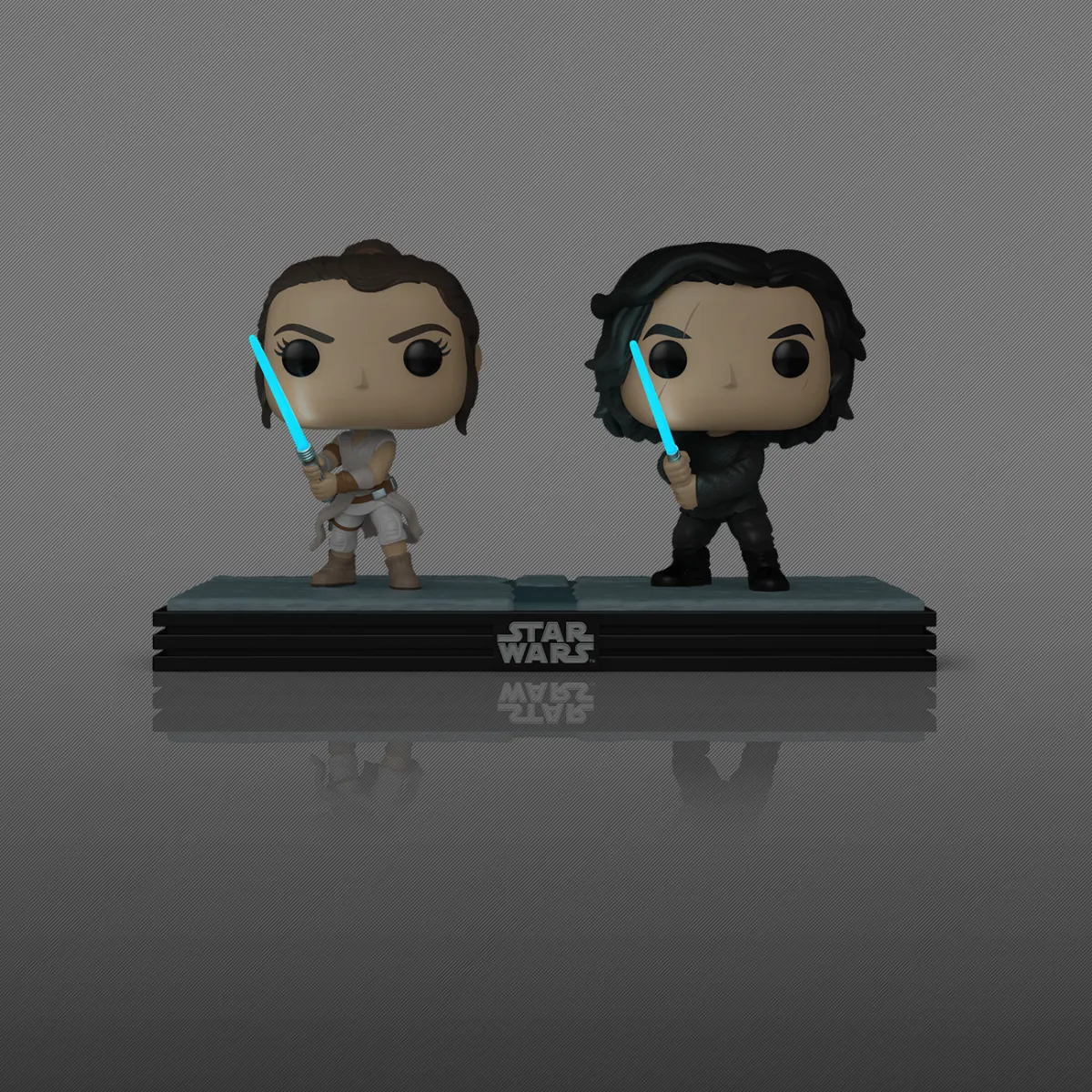 Star Wars - Rey & Kylo Ren US Exclusive Glow Pop! Moment [RS] - Image 2
