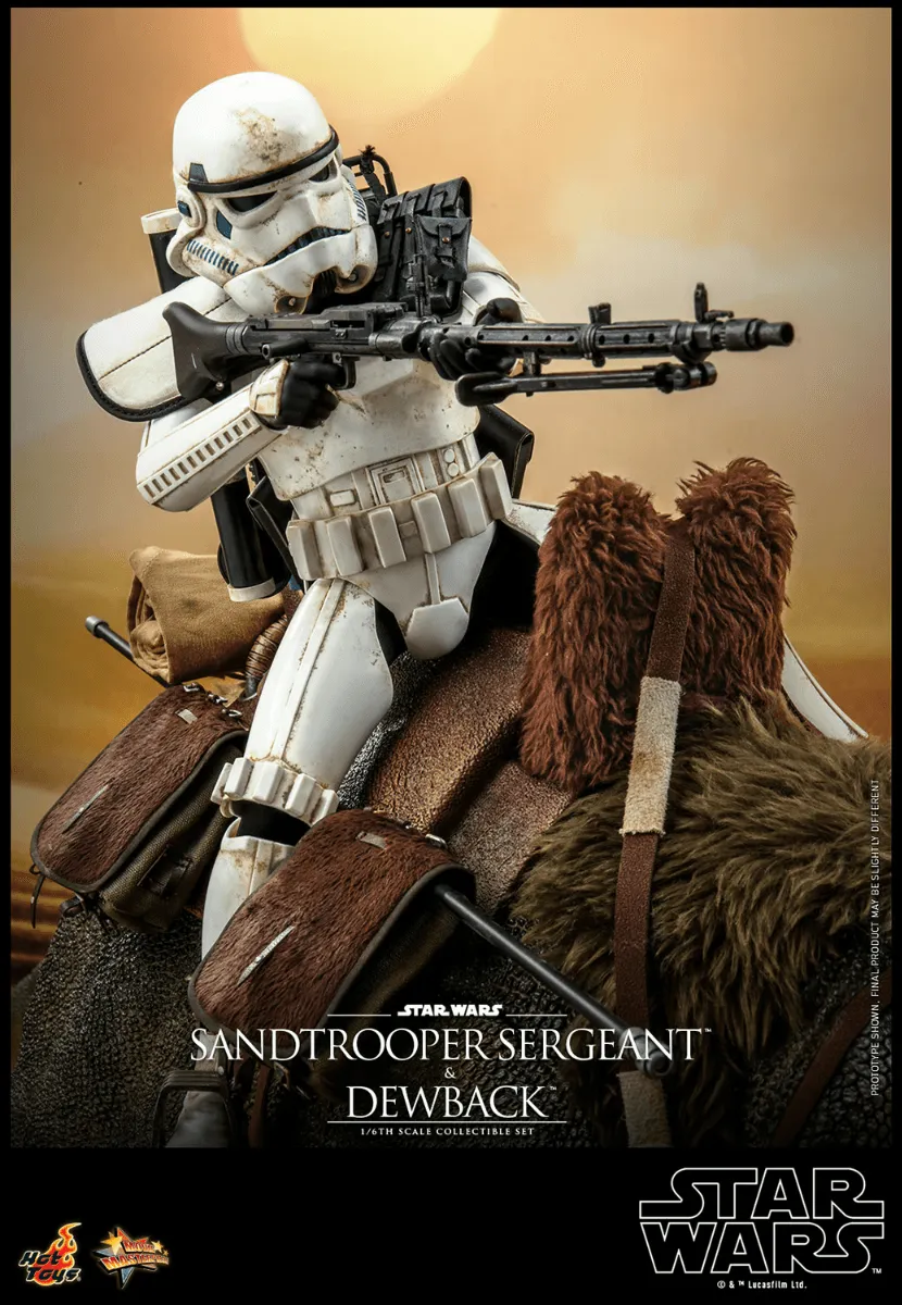Star Wars - Sandtrooper Sergeant & Dewback 1:6 Scale Collectable Set - Image 4