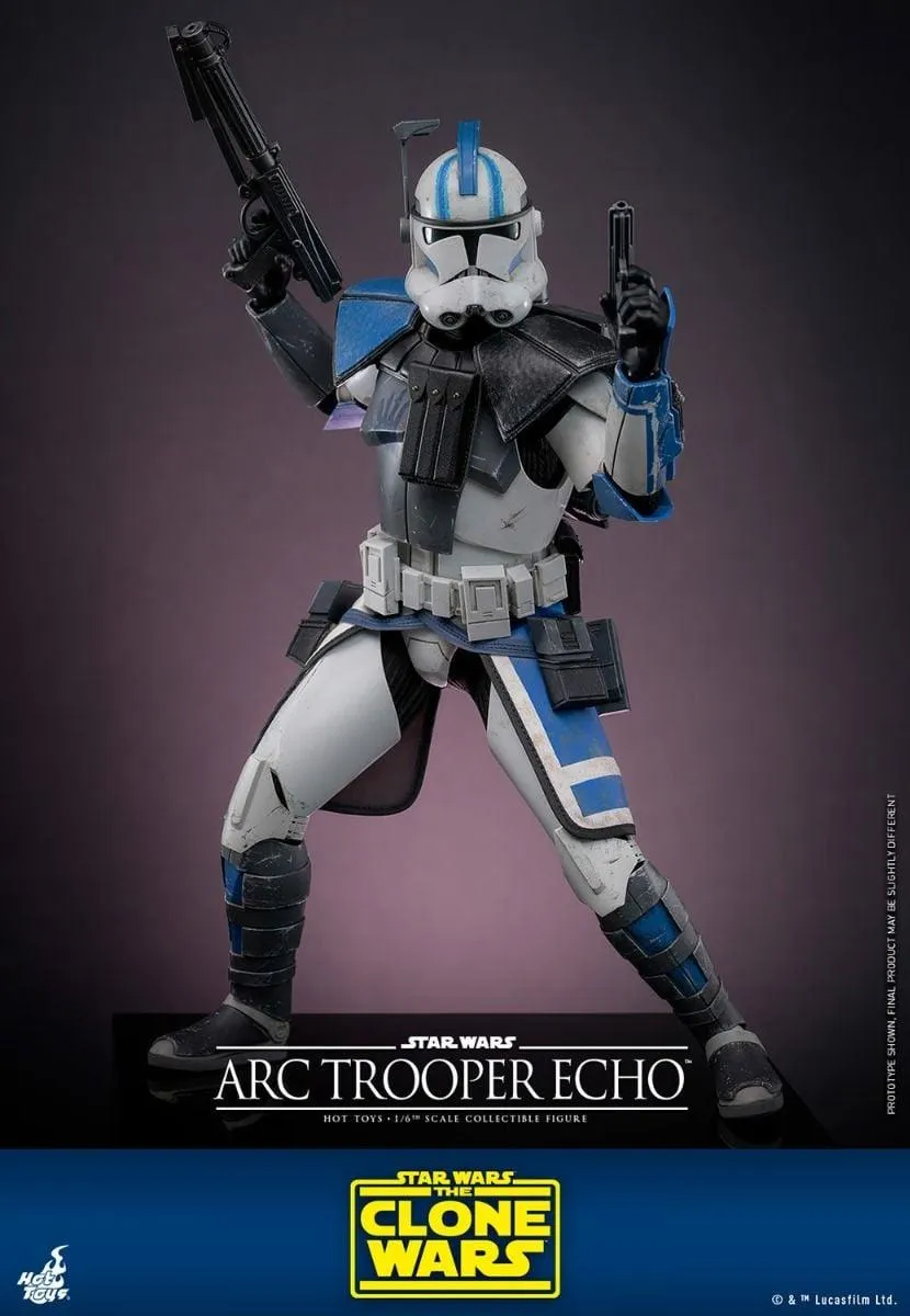 Star Wars: The Clone Wars - Arc Trooper Echo 1:6 Scale Collectible Action Figure - Image 7