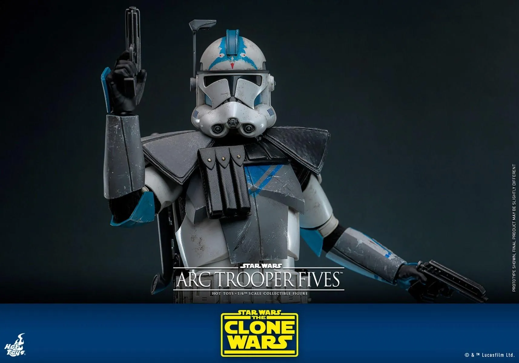 Star Wars: The Clone Wars - Arc Trooper Fives 1:6 Scale Collectable Action Figure - Image 13