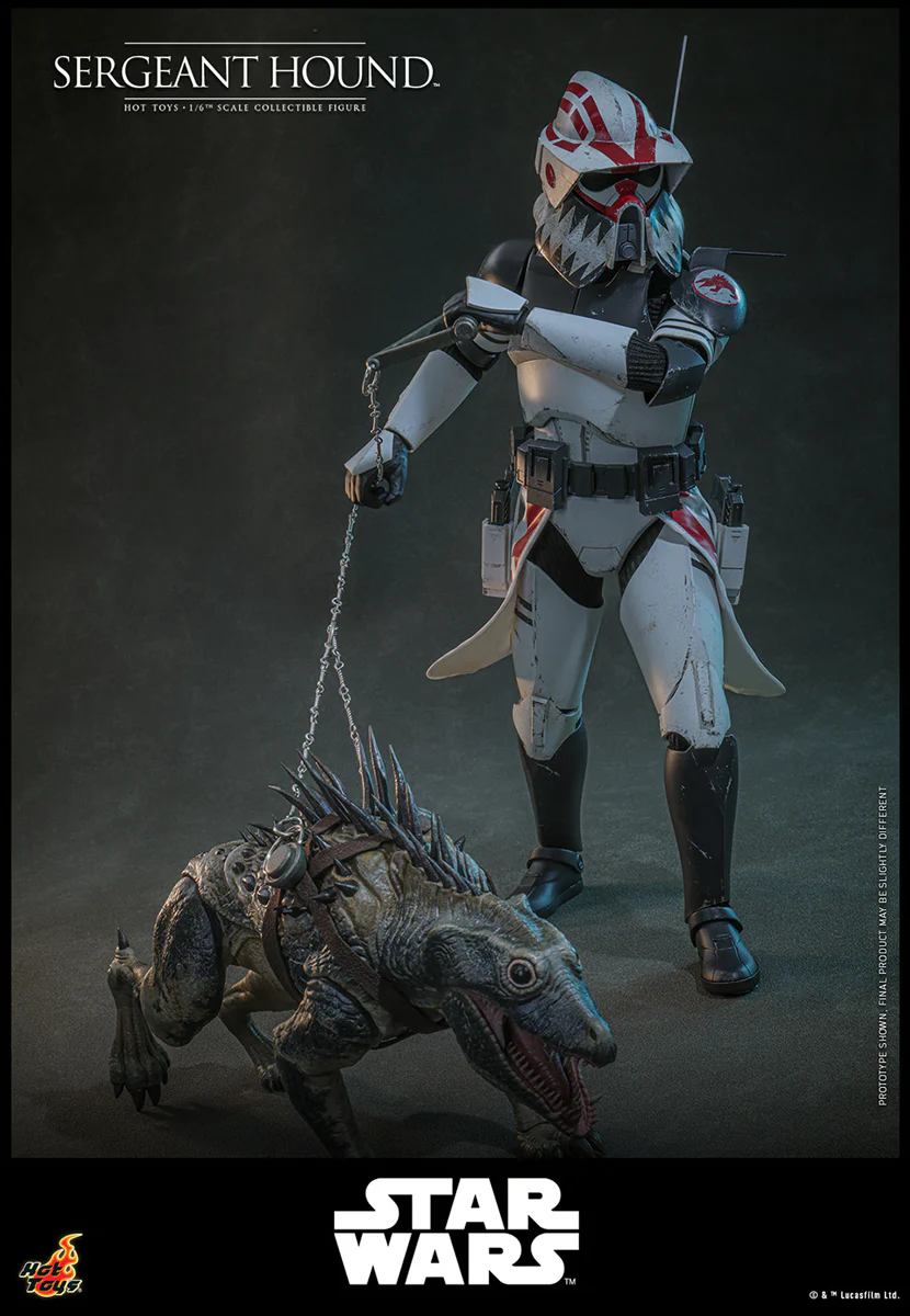 Star Wars: The Clone Wars - Sergeant Hound 1:6 Scale Collectable Action Figure - Image 7