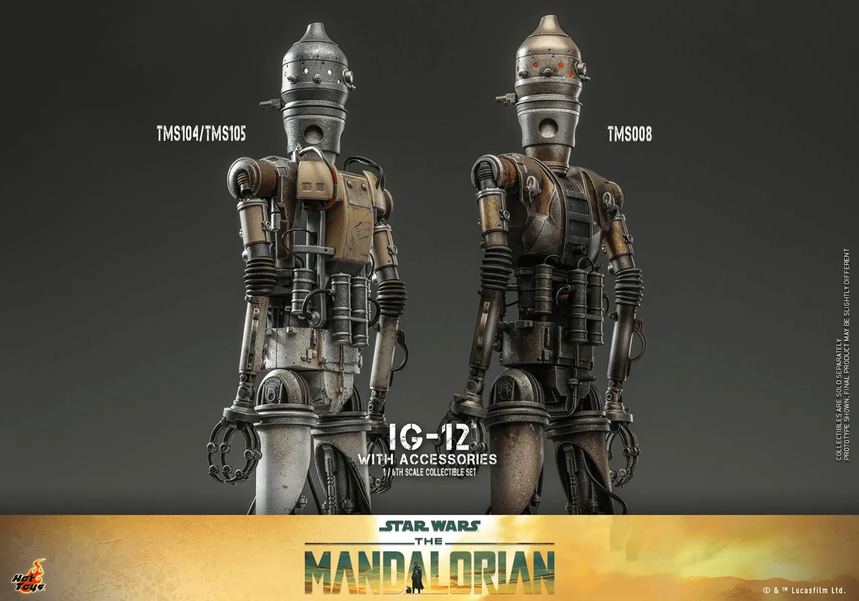Star Wars: The Manadalorian - IG-12 1:6 Scale Collectible Figure Set - Image 11