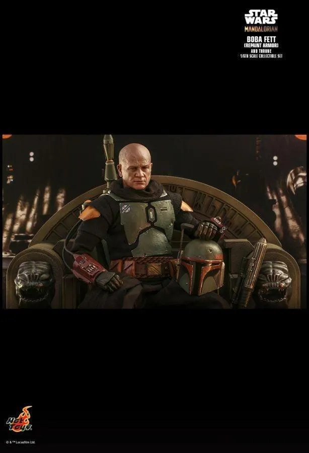 Star Wars: The Mandalorian - Boba Fett on Throne 1:6 Scale Collectable Action Figure - Image 11