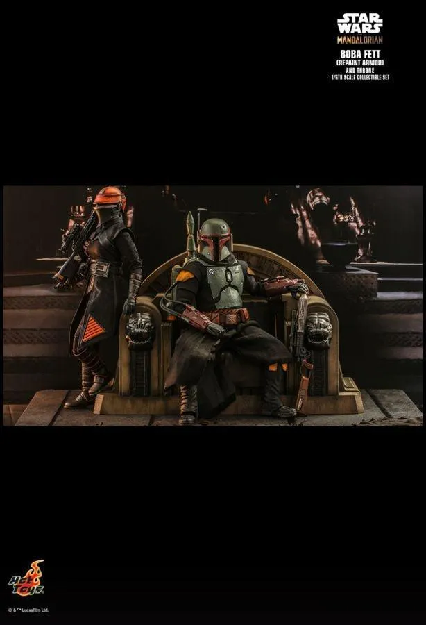 Star Wars: The Mandalorian - Boba Fett on Throne 1:6 Scale Collectable Action Figure - Image 6