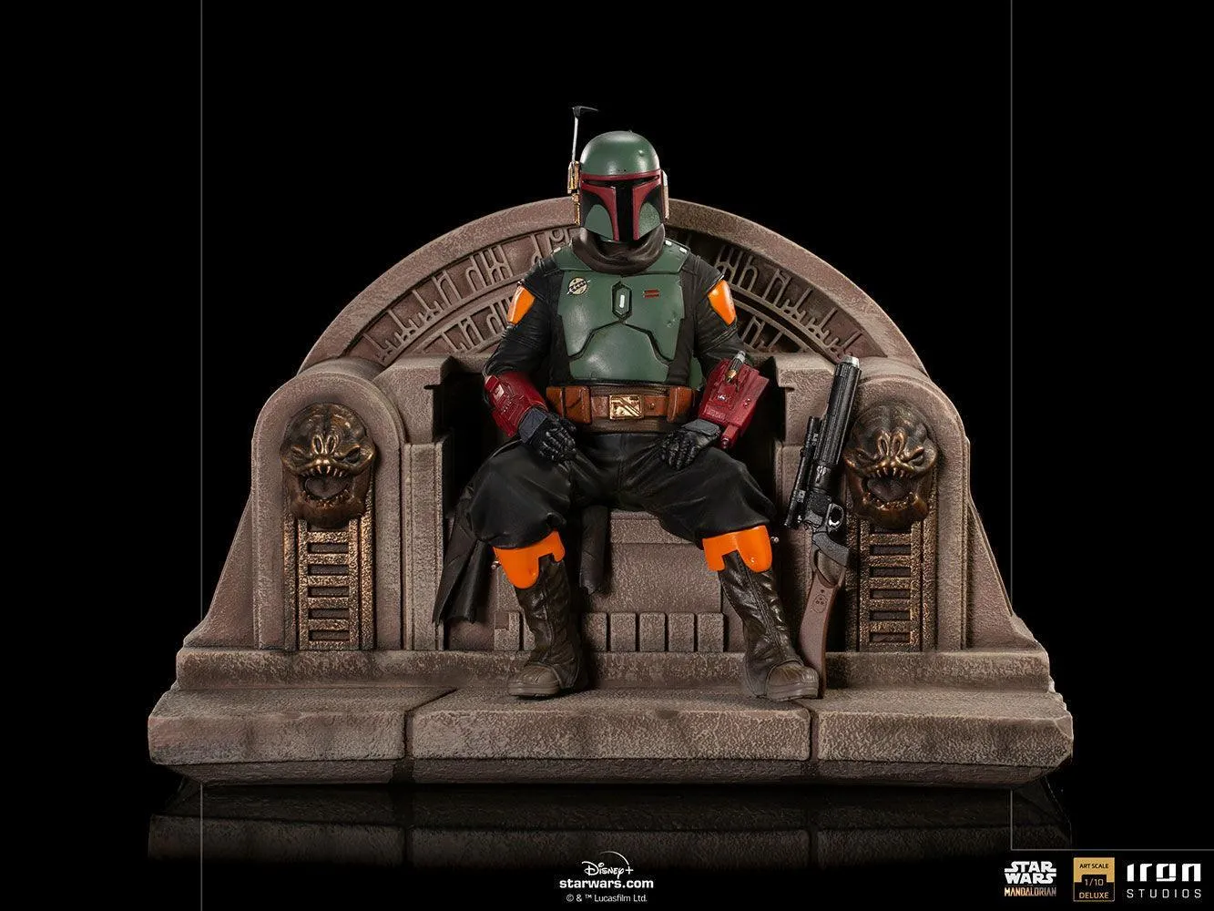 Star Wars: The Mandalorian - Boba Fett on Throne Deluxe 1:10 Scale Statue - Image 10