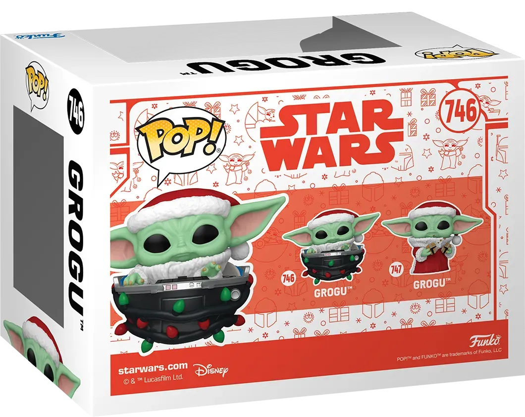 Star Wars: The Mandalorian - Grogu with Santa Hat in Pram (Holiday) Pop! Vinyl - Image 4