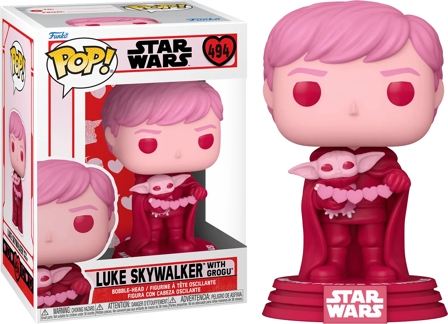 Star Wars: The Mandalorian - Luke & Grogu Valentine Pop! Vinyl
