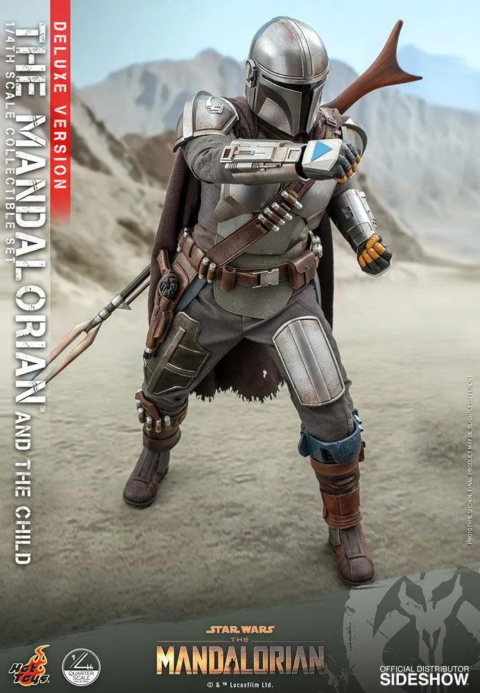 Star Wars: The Mandalorian - Mandalorian & The Child Deluxe 1:4 Scale Action Figure Set - Image 4
