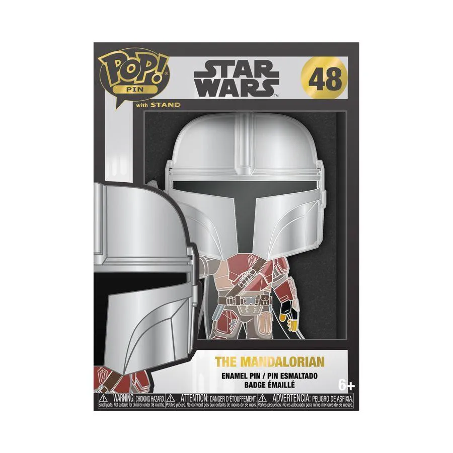 Star Wars - The Mandolorian (with chase) Pop! Enamel Pin - Image 3