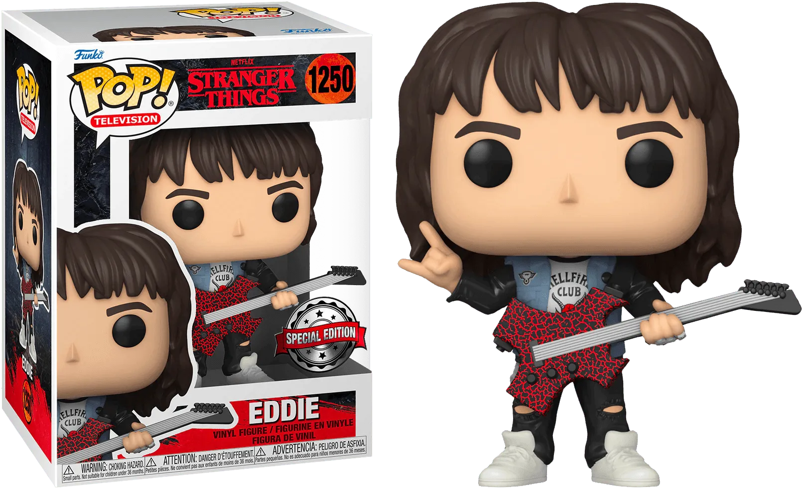 Stranger Things - Eddie with Guitar US Exclusive Pop! Vinyl