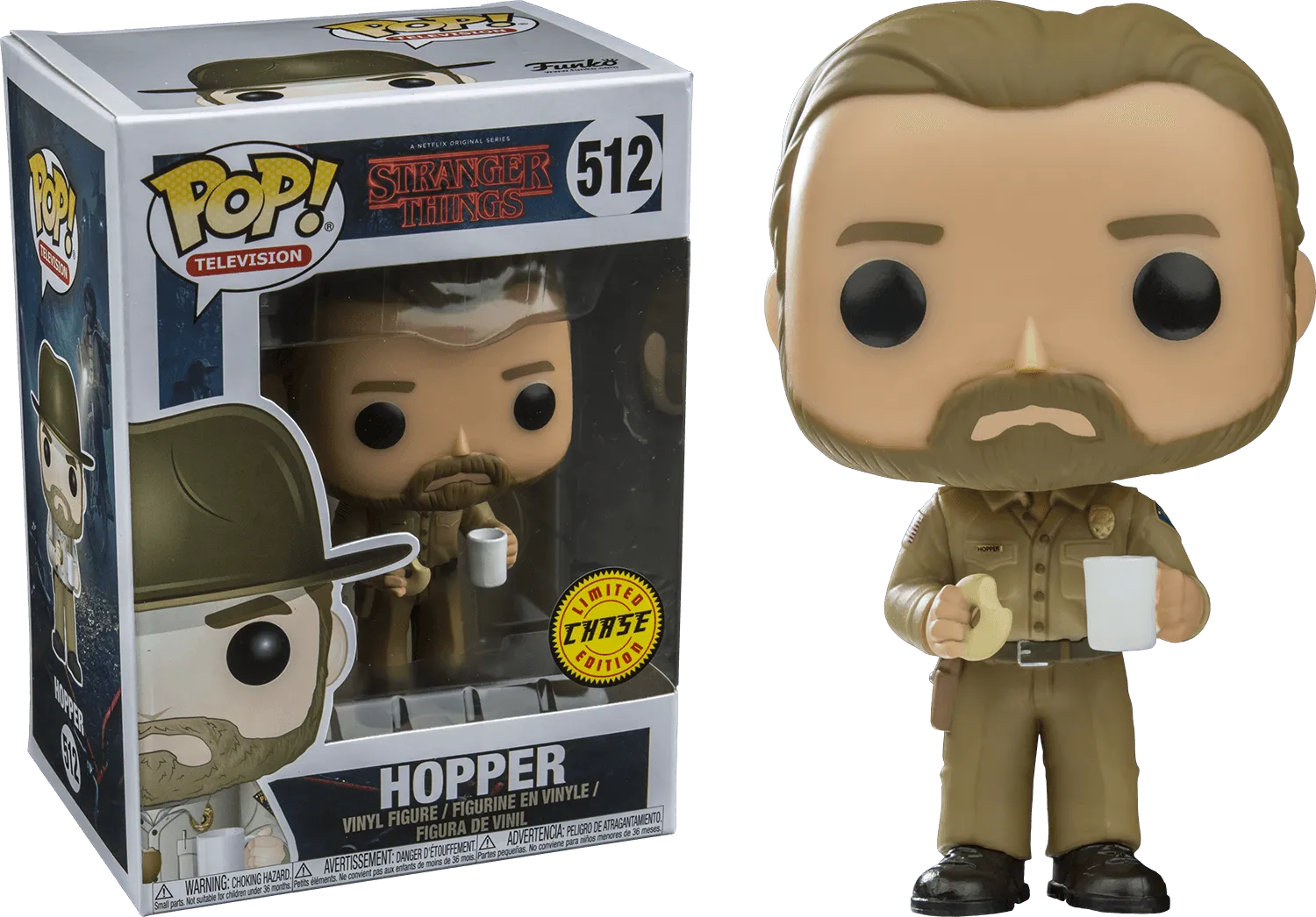 Stranger Things - Hopper (with chase) Pop! Vinyl - Image 2