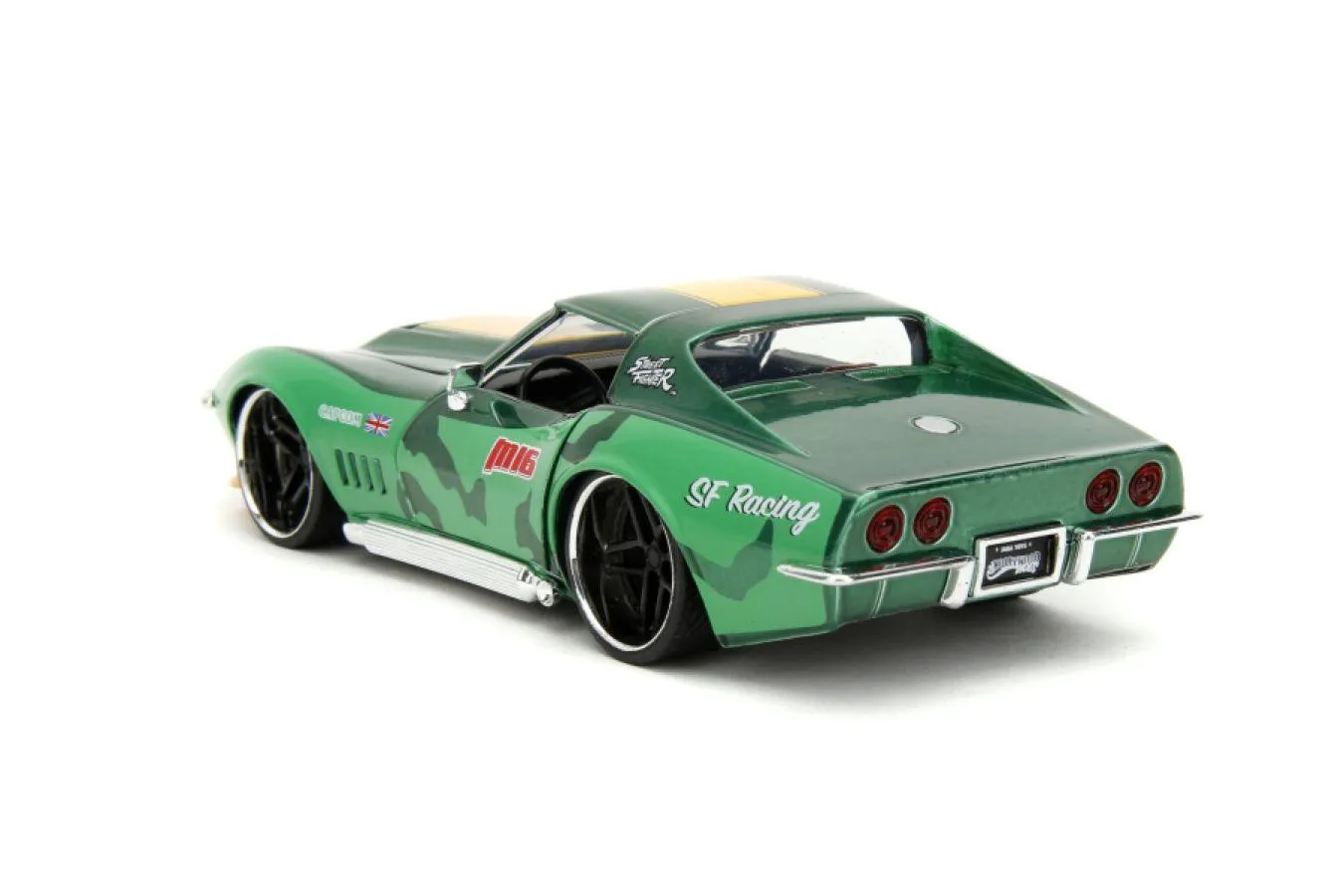 Street Fighter - Chevrolet Corvette Stingray ZL1 (1969) 1:22 Scale with Cammy Figure - Image 5