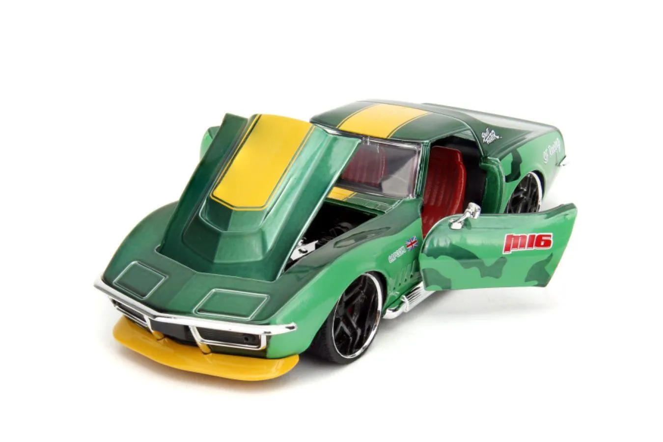 Street Fighter - Chevrolet Corvette Stingray ZL1 (1969) 1:22 Scale with Cammy Figure - Image 6